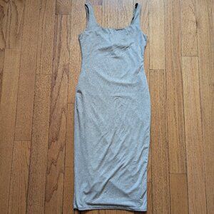 Windsor Brown Faux Suede Sleeveless Bodycon Dress - Size Medium